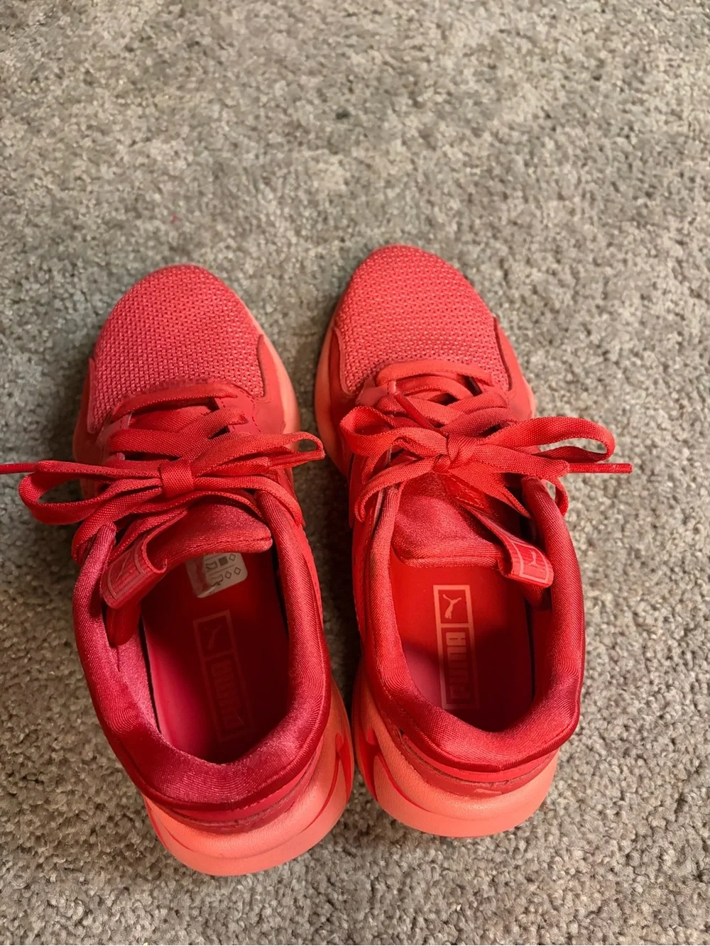 Women’s puma  Athletic Sneakers - Red/ orange color women’s size 6